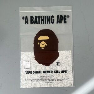 BAPE A Bathing Ape Graphic Ziplock bag 12” x 19” & tissue paper 8 1/2” x 11 1/2”